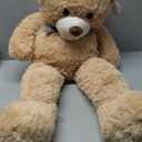 MaoGoLan Giant Teddy Bear 4 Feet,Adorable and Cuddly Big Bear Stuffed Animal 47", Classic Teddy Bear Plush Gift Decoration for Baby Shower,Party,Birthday,Valentines Day,Tan (Brown)