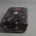 Area Rugs 5'x7' Washable Non-Slip, Floral Vintage Distress Print Pattern Medallion Carpet for Living Room Bedroom Dining Room, Black Colorful Floral Dark Tan