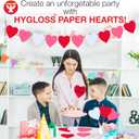 Hygloss Heart Shape Paper Cut-Outs for Arts & Crafts-Many Creative Uses-Valentines Day Activities-6 Inches-100 Pcs, Red, Pink & White