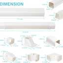 Mini Split Line Set Cover, 3 13.5 Ft Decorative PVC Line Set Cover Kits for Ductless Mini Air Conditioners and Heat Pumps with Flexible Duct