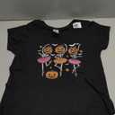 Girls Halloween Ballet Skeleton Pumpkin Girls Skeleton Women T-Shirt Size XS
