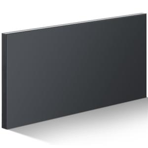 High-Density Polyethylene (HDPE) Plastic Sheet (1, Black, 3" X 12"X 1")