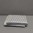 ZeeMart 2 Packs Cotton Boho Throw Pillow Covers 20x20 Inch Grid Blue, Soft Farmhouse Decorative Couch Pillow Cases Blue Cushion Covers for Sofa Bed Living Room Home Decor