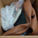 FLORICH Leather Seat Covers, Seat Covers Full Set, Car Seat Protectors 5 Seats,Automotive Seat Covers Fit for Most Cars Trucks-Brown&Black