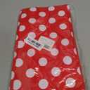 Kesfey 5 Packs Red Polka Dot Plastic Tablecloth 54 x 108 Inch Mickey Mouse Table Cloths Waterproof Disposable Red Picnic Table Covers Rectangle Red and White Dot Carnival Tablecloth for Birthday Party