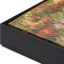 FOLKOR Canvas Floater Frame for 48x48 Oil Paintings with 0.5-0.8 Deep, DIY Metal Floating Frame for Stretched Canvas Art Prints Landscape Portrait, Horizontal or Vertical Display (Black)