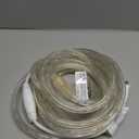 Brizled Warm White Rope Lights, 18ft 216 LED Rope Lights Waterproof, 120V Plugin White Christmas Light Connectable with Clear PVC Tube, Indoor/Outdoor Decorative Tube Light for Backyards, Garden Patio