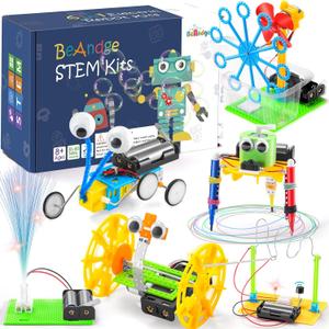 BeAndge STEM Kits for Kids Age 6-8 8-10 - Boy Gifts for 6 7 8 Year Old Boys Birthday Gift, STEM Toys for Age 8-13, Science Kits for Kids 5-7 8-12, Robotics Experiment Engineering Robot Building Crafts