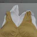 Vermilion Bird Women's 3 Pack Seamless Comfortable Sports Bra with Removable Pads (X-Large, Black &White &Nude)
