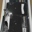 Black Gaming Desk with LED Lights and Power Outlets, 47 Inch Computer Desk with 3 Drawers and Adjustable Monitor Stand, Home Office Desks with Charging Station USB Port, Study Writing Table