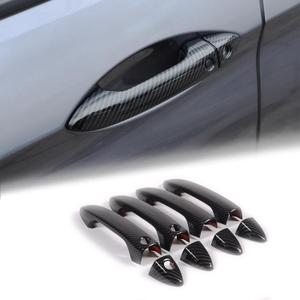 Exterior Door Handle Cover Trim for Honda Pilot 2016-2022 / Honda Ridgeline 2017-2024, 4PCS Car Outside Door Handle Protector Accessories ABS Material (Carbon Fiber Pattern)