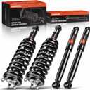 A-Premium Set (4) Front and Rear Complete Shock Absorber Strut & Coil Spring Assembly Compatible with Tacoma 1995-2004 4WD RWD, Driver & Passenger