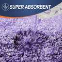 OLANLY Bathroom Runner Rugs Mat 59x24, Extra Soft Absorbent Microfiber Bath Rugs, Rubber Backing, Quick Dry, Washable Long Bath Mats for Bathroom Floor, Tub and Shower, Home Decor Accessories, Violet