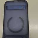 BXYJY for iPhone 17 Pro Max Magnetic Case with Stand, 2 Glass Screen Protectors, Lens Protection, Compatible with MagSafe, Camera Control, Military Grade, Translucent Case for iPhone 17 Pro Max, Blue