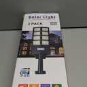 Solar Street Lights Outdoor Waterproof, 80000LM, Dusk to Dawn Solar with Motion Sensor and Remote Control, LED Flood Light, Luces solares para exteriores, Suitable for courtyards, Garage (2-pack) (Black)