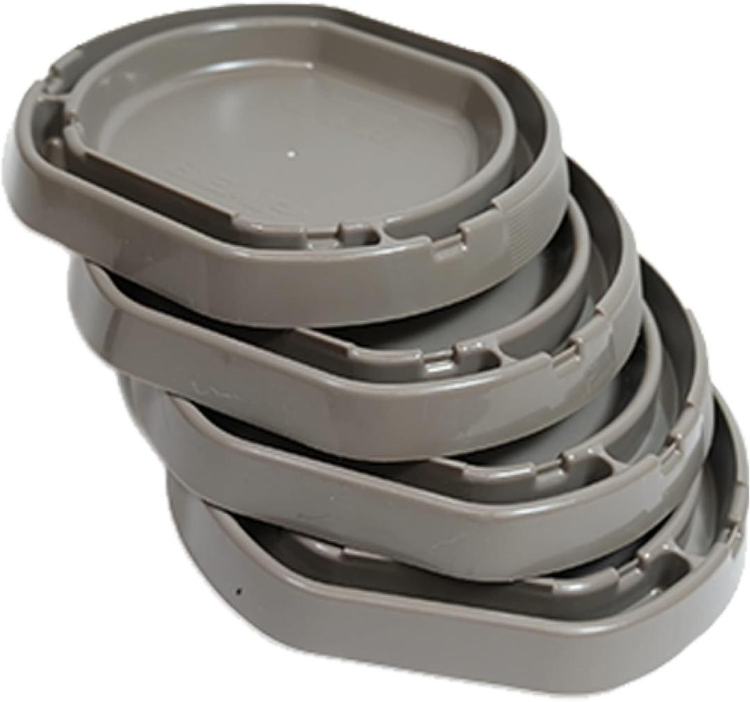 BEAPCO 4-PACK Bed Bug Detector Interceptors | Eco Friendly Bed-Bug Traps for Bed-Frame Legs |( 6.5  6  x 3)| Interceptor, and Monitor for Pest Control (Gray)