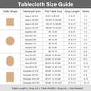 NEWISHER Rustic Farmhouse Embroidered Square Tablecloth Jacquard Striped Table Cloth Linen Texture Washable Dining Table Cover Kitchen Dining Home Decoration Blue and Grey 52x52 inch