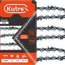 8 Inch Chainsaw Chain Mini Chainsaw Replacement Chain 8inch for Ryobi Dewalt Kobalt and more, 3/8" LP Pitch, 043" Gauge, 34 Drive Links (3 Pack)