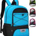 HMLIN Soccer Backpack, Basketball Backpack with Ball Compartment &Shoe Compartment, Sports Bag for Basketball, Soccer, Football & Volleyball (Blue)