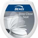 Bemis Slow Close Round Toilet Seat, Easy Clean Hinges, White
Lid never slams, quick-release for deep cleaning, durable plastic, 730SLEC