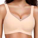 Gailife Crossover Bras for Women No Underwire Wireless Bralettes Seamless Supportive T Shirt Everyday Bras L