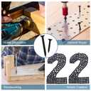 High Hardness Black Wood Screws Assortment Kit, 209 pcs, Phillips Drive Flat Head, Wood Screws, Screws, Drywall Screws, Assorted Screws, Screws Set, 6 Sizes (2,1-1/2,1-1/4,1,3/4,1/2)