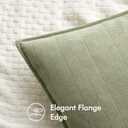 MIULEE Pack of 2 Sage Green Decorative Pillow Covers 22x22 Inch Soft Chenille Luxurious Couch Throw Pillows Farmhouse Cushion Covers Euro Shams Elegant Design for Sofa Bed Living Room Summer Decor
