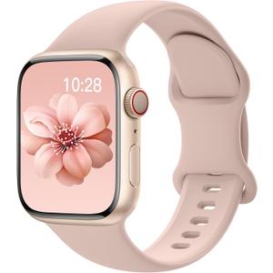 Sport Silicone Band Compatible with Apple Watch Bands 40mm 38mm 41mm 44mm 45mm 42mm 49mm Women Men,Soft Wristband Waterproof Replacement Sport Strap for iWatch Bands Series 9 8 7 6 5 4 3 2 1 SE Ultra