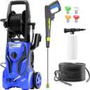 Electric Pressure Washer - 5000PSImax 3.2GPM ZHUOLIN Power Washer for Cars Washing with 25FT Pressure Hose, Blue