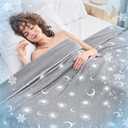inhand Cooling Blanket - Cooling Blankets for Hot Sleepers -Decorative Lightweight Breathable Summer Cold Blankets for Sleeping Night Sweats to Keep Cool-(90"x90") Dark Grey-Sky