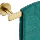 12 Inch Bathroom Towel Bar Bath Towel Rack Kitchen Towel Holder Towel Ring Wall Mounted SUS304 Stainless Steel Brushed Gold AN4001GD-L12