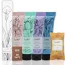 TravelWell Hotel Travel Size, Bulk Amenities and Toiletries for Hospitality, 180 Items, Individually Wrapped, 30 pieces each of Travel Shampoo, Conditioner, Soap Bars, Lotion, Body Wash, Dental Kit