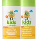 Babyganics SPF 50 Kids Mineral Sunscreen Roller Ball, Totally Tropical | UVA UVB Protection | Octinoxate & Oxybenzone Free | Water Resistant | 2 Pack (3 ounce)