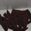 Cup Holder Insert Liners for Honda CRV Accessories 2023 2024 2025 2026 Center Console Door Pocket Slot Mats Non-Slip Anti Dust Pad Premium Custom Interior for Honda CR-V 18Pcs (Red Trim)