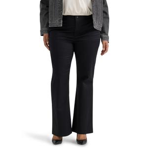 Lee Womens Plus Size Wrinkle Free Mid Rise Bootcut Pant Size 18 W Medium