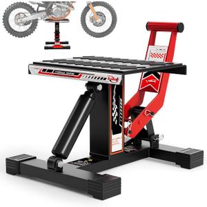 Dirt Bike Stand,Widen 1000Lbs Capacity Hydraulic Motorcycle Lift Jack Hoist Table Adjustable Lifting Ideal for E Dirtbike Pit Mini Bike Repair&Maintainance Accessories