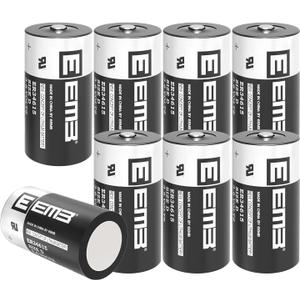 EEMB 8Pack ER34615 D Cell Batteries 3.6V Lithium Battery 19Ah Li-SOCL Non-Rechargeable Battery LS-33600 SB-D02 XL-205F for CNC Machine Tool, Injection Molding Machine,Printing Machine,Meter,Clock