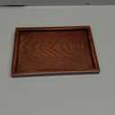 PATIKIL Wood Serving Tray 9x6 Inch Outer Base, Rectangular Decorative Platter for Home Decor Kitchen Table Candle Holder, Brown