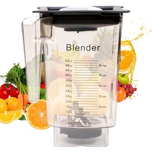 90oz WildSide+ Jar Replacement for Blendtec Blender, Commercial Grade - Five-Sided Replacement Blender Jar,Kitchen Container Pitcher Jar, for Classic/Designer/Professional/Commercial Series Container