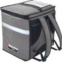Winco Insulated Food Delivery/Catering Bag, Backpack, Gray