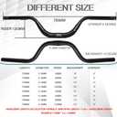 BUCKLOS Mountain Bike MTB Handlebars 25.4/31.8mm - 20/30/50/90/100/120/160mm Rise MTB Aluminum Alloy Handlebar - 720/780mm Extra Long Bicycle Riser HandleBars for E-Bike Folding Bike Downhill Racing.