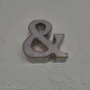 CraftyCrocodile 7" Galvanized Metal Letters for Wall Decor - 3D Letter & for Hanging & Free Standing - Decorative Rustic Alphabet Letters for the Living Room, Bedroom, Kitchen (Ampersand)