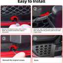 Rear Door Storage Box Pocket Organizer for Jeep Wrangler JL JLU 4XE 2018-2025 & Gladiator JT 2020-2022 2023 2024 2025, 2Pcs