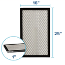 Filtrete 16x25x1 Furnace Filter, MPR 1000, MERV 11, Allergen Defense Odor Reduction 3-Month Pleated 1-Inch Air Filters, 2 Filters