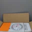 Ceiling Fans with Lights and Remote Control, 42 Inch Solid Wood Blade, Low Profile Flush Mount, LED Dimmable DC Reversible Modern Ceiling Fans with APP Control for Bedrooms, Living Rooms, Patio, White