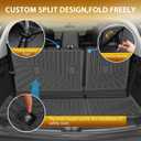 Powerty Floor Mats for Nissan Pathfinder 8 Seats 2022-2026 2027, All Weather 3D TPE Anti-Slip Trunk Cargo Liner Seat Back Covers Protectors Full Set Car Accessories
