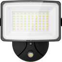 Onforu 100W Dusk to Dawn Outdoor Lighting, 9000LM Exterior Led Flood Lights, IP65 Waterproof 3 Adjustable Heads Security Black Lights Fixture, 6500K Photocell Floodlights for Garage, Patio, Yard