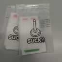 Upgraded SUCKY Silicone Suction Phone Case Adhesive Mount - Hands-Free Phone Accessory for iPhone and Android - Sticky Grip for Selfies, Videos - Clear