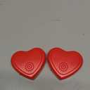 Wettarn 2 Pcs Heartbeat Puppy Toy Dog Anxiety Relief Red Heartbeat Simulator Replacement Soother for Pet Behavioral Training Sleep Aid Calming Toys Cat Kitten Dog Add to Blankets Pillows Beds