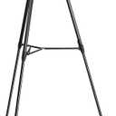 Amazon Basics High Boardroom Height Adjustable Flipchart Whiteboard and Display Easel Stand for Paper Pads and Signage, Portable, Collapsible Telescope Tripod, 37 x 18 x 28 in, Black, W94 X H71 Cm
